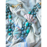 Collier OCÉAN turquoise vert - Francine BRAMLI Paris