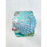 MANCHETTE turquoise COQUILLE - Francine BRAMLI Paris
