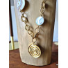 Sautoir COQUILLAGES & Perles nacrées - Francine BRAMLI Paris Collier