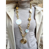 Sautoir COQUILLAGES & Perles nacrées - Francine BRAMLI Paris Collier
