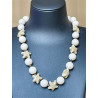 Collier ETOILES ivoire - Francine BRAMLI Paris