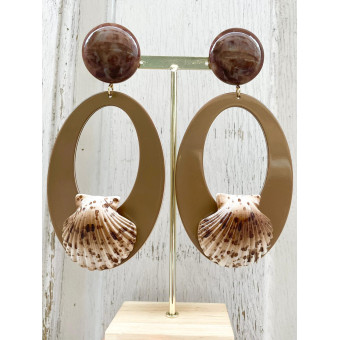 AZALÉE Marron Coquillage - Francine BRAMLI Paris