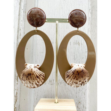 AZALÉE Marron Coquillage - Francine BRAMLI Paris