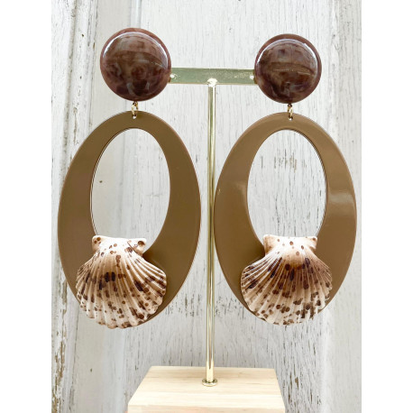 AZALÉE Marron Coquillage - Francine BRAMLI Paris