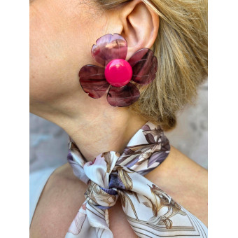 FLORAL L Rose - Francine BRAMLI Paris