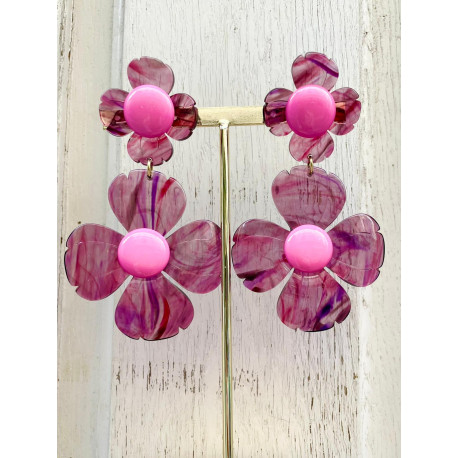 FLORAL Lg Rose - Francine BRAMLI Paris
