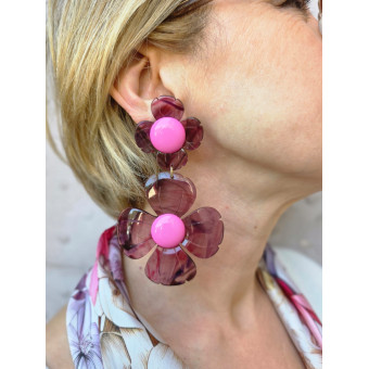 FLORAL Lg Rose - Francine BRAMLI Paris