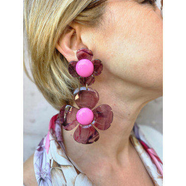 FLORAL Lg Rose - Francine BRAMLI Paris