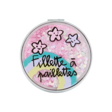 Miroir de Poche Fillette à Paillettes DLP