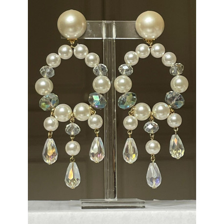 BASTILLES Pampilles Perles & cristal - Francine BRAMLI Paris