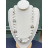 Collier LENNY perles nacrées & cristal - Francine BRAMLI Paris