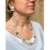 Collier LENNY perles nacrées & cristal - Francine BRAMLI Paris