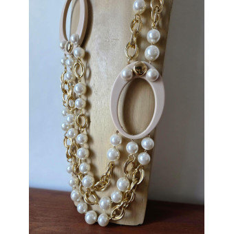 Collier AZALÉ perles nacrées - Francine BRAMLI Paris