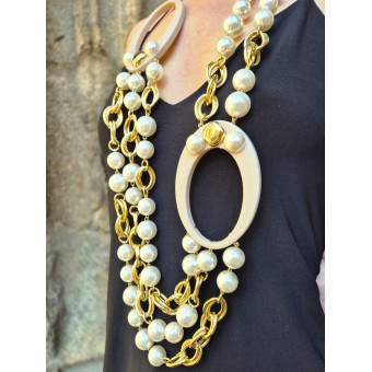 Collier AZALÉ perles nacrées - Francine BRAMLI Paris