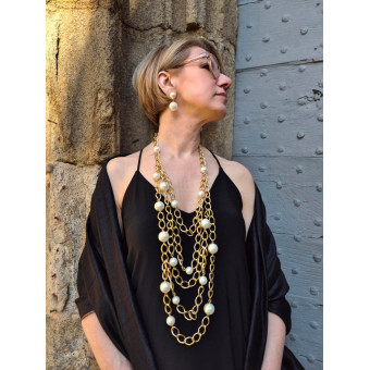 Collier CASSIUS perles nacrées - Francine BRAMLI Paris