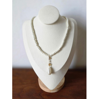 Collier LENNY fin, perles nacrées - Francine BRAMLI Paris