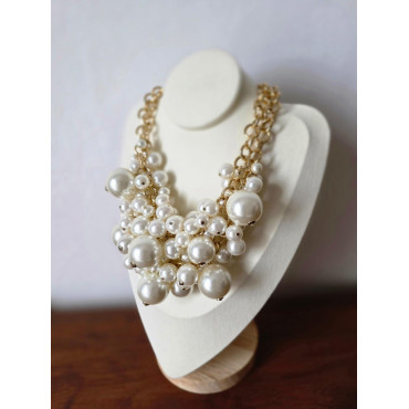 Collier CHARLES perles nacrées - Francine BRAMLI Paris
