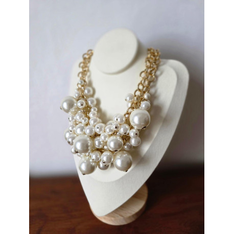 Collier CHARLES perles nacrées - Francine BRAMLI Paris