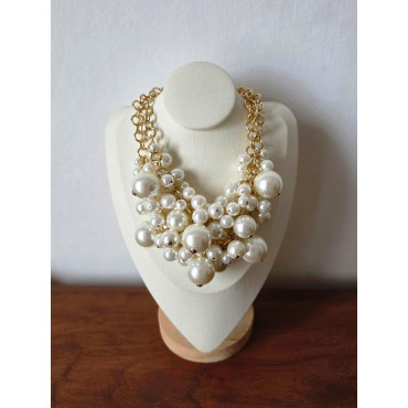 Collier CHARLES perles nacrées - Francine BRAMLI Paris