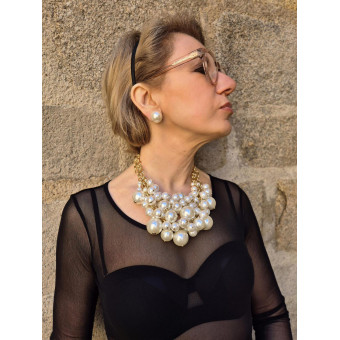 Collier CHARLES perles nacrées - Francine BRAMLI Paris