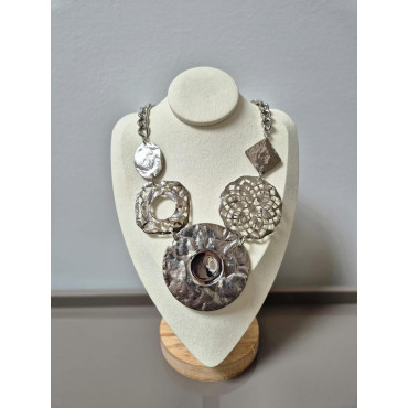 Collier TOMY argenté - Francine BRAMLI Paris