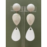 BATIA Blanc & nacre - Francine BRAMLI Paris