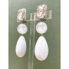 CUBA Longue Cabochon Cristal - Francine BRAMLI Paris