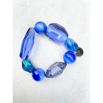 Bracelet GALAXY Bleu vif - Francine BRAMLI Paris
