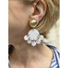 FLORETTE blanc Doré - Francine BRAMLI Paris