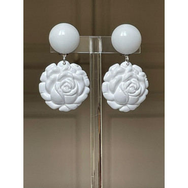 FLOWERS S Blanc - Francine BRAMLI Paris