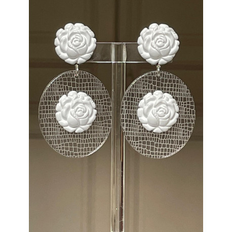 Girafe FLOWERS Blanc & transparent - Francine BRAMLI Paris