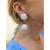 Girafe FLOWERS Blanc & transparent - Francine BRAMLI Paris