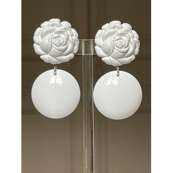 FLOWERS Blanc - Francine BRAMLI Paris