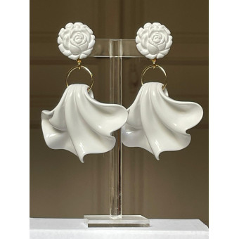 AMELIA FLOWERS Blanc - Francine BRAMLI Paris