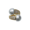 Bague DIANA dorée, Perles nacrées - Francine BRAMLI Paris