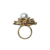 Bague ELEONORA dorée, Perle nacrée - Francine BRAMLI Paris