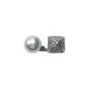 Bague BLANCHE rhodiée, Perle nacrée - Francine BRAMLI Paris