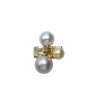 Bague LEIA dorée, Perles nacrées - Francine BRAMLI Paris