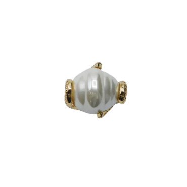 Bague VICTORIA dorée, Perle nacrée - Francine BRAMLI Paris
