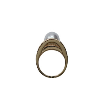 Bague ALIENOR dorée, Perle nacrée - Francine BRAMLI Paris