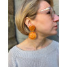 PETITE FLEUR orange ambre - Francine BRAMLI Paris