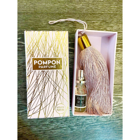 POMPON Parfumé "Poudre de Riz" - AUTOUR DU PARFUM