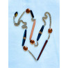 Sautoir GLOWY marron - Francine BRAMLI Paris