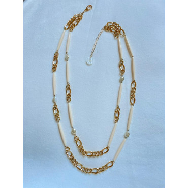 Sautoir GLOWY ambre - Francine BRAMLI Paris