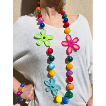 Sautoir KOPSIA Multicolore - Francine BRAMLI Paris Collier