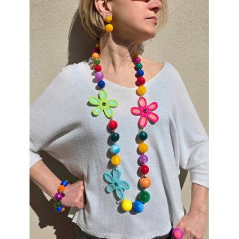 Sautoir KOPSIA Multicolore - Francine BRAMLI Paris Collier