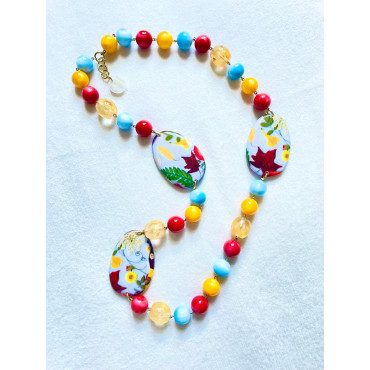 Sautoir NOHA Multicolore - Francine BRAMLI Paris collier