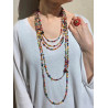 Collier FRANCINE Multicolore 5 rangs - FRANCINE BRAMLI Paris sautoir