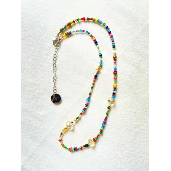 Collier FRANCINE Multicolore long - FRANCINE BRAMLI Paris