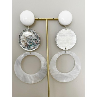 CLOE LG Blanc & miroir - Francine BRAMLI Paris